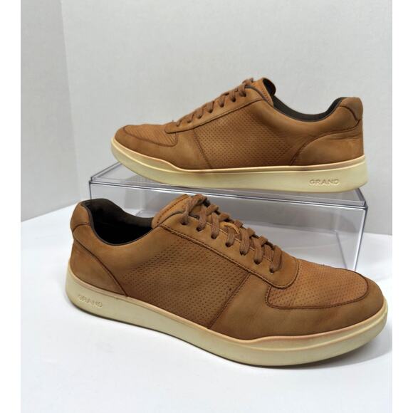 Cole Haan Mens Grand Crosscourt Brown Modern Casual Sneaker Preppy Size 10.5 - Picture 1 of 11